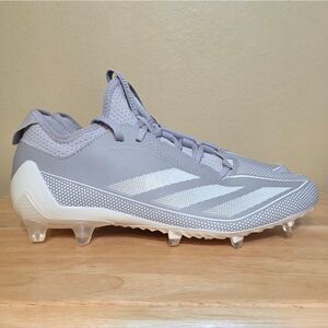 adidas Adizero Electric.1 Football Cleats Grey White IF2427 Men's Size 9.5